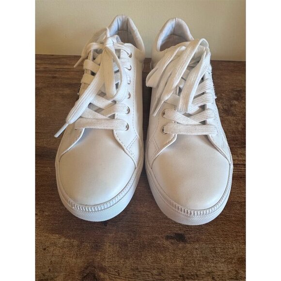 Tommy Hilfiger Women's White Lace-Up Sneakers Athletic Shoes 8.5M - Picture 3 of 11